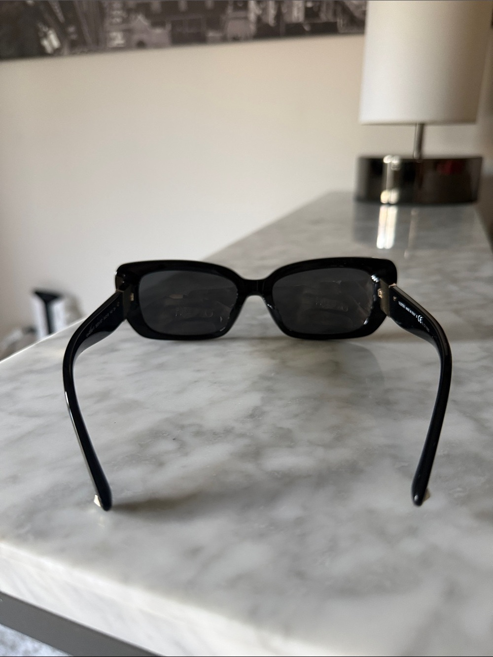 NEW Valentino Classic Black Cat-Eye Sunglasses - Women's Accessories - Picture 4 of 5